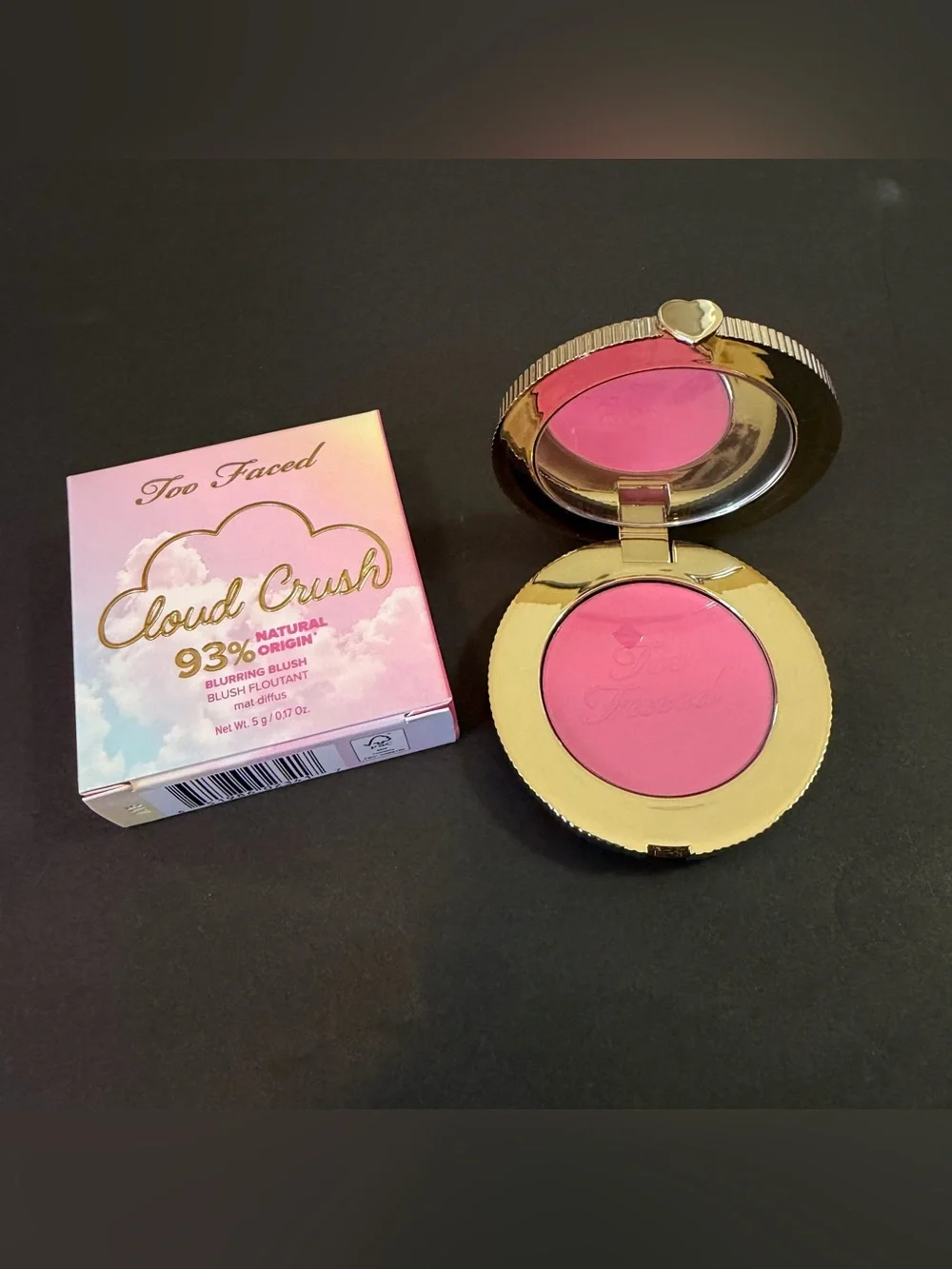 Too Faced Cloud Crush Blurring Blush SUPER CANDY CLOUDS Pink 0.17oz 5g New Matte